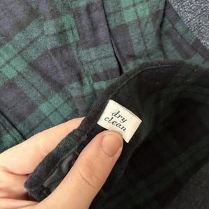 Vintage Pendleton Shirt Mens Med Green Flannel Lined Button Up Wool Long Sleeve image 3