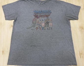 Y2KMasters Of The Universe Shirt Mens 2XL Gray He-Man Cartoon Tee T-Shirt