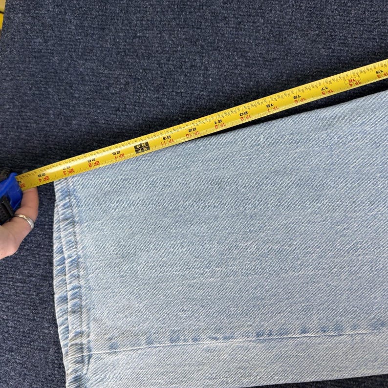 Y2K Wrangler Jeans Mens 36x29 Light Wash Blue Denim Straight Regular Casual image 8