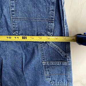 Y2K Wrangler Jeans Co Cargo Shorts Boys 14 Blue Denim Carpenter Utility Pockets image 8