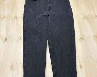 Vintage 90s Levis 560 Jeans Mens 40x30 Denim Relaxed Tapered Leg Charcoal Wash