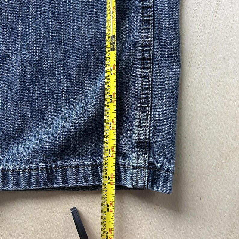 Y2K Wrangler Jeans Mens 40x30 Medium Wash Denim Relaxed Straight Cargo 70LGWDS image 5