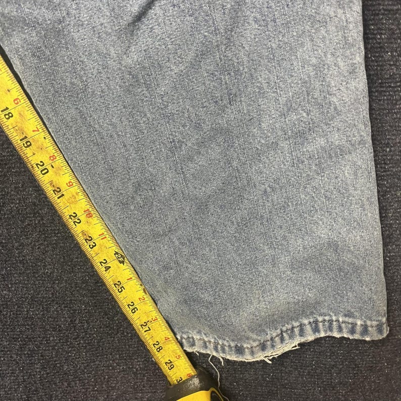 Y2K Wrangler Carpenter Jeans Mens 44x30 Light Denim Relaxed Straight Workwear image 9