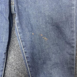 Jeans Joe's de mezclilla elástica ajustada de talle alto, corte acampanado micro acampanado azul para mujer, talla 31, estilo Y2K. imagen 3