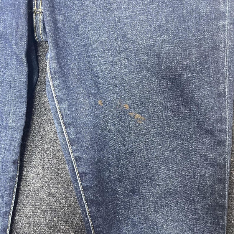 Jeans Joe's de mezclilla elástica ajustada de talle alto, corte acampanado micro acampanado azul para mujer, talla 31, estilo Y2K. imagen 3