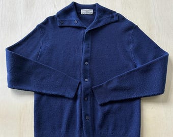 Vintage Arnold Palmer Robert Bruce sweatervest heren XL blauw met kraag, VS
