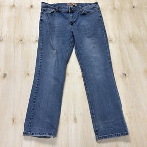 Y2K Seven7 Straight F1 Jeans Mens 36x32 Medium Blue Denim Regular Stretch Casual image 1