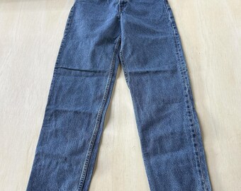 Vintage 90-tals USA Levis 550 Jeans Herr 32x32 Medium Tvätt Blå Denim Avslappnad Avsmalnande