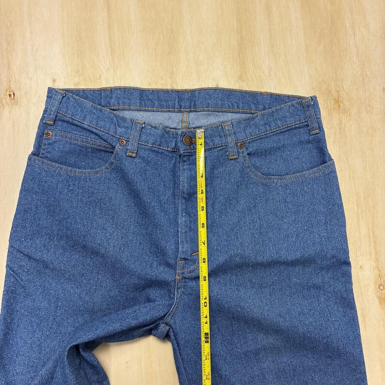 Vintage Wrangler Jeans Mens 36x32 Medium Wash Blue Denim Regular Straight Pants image 10