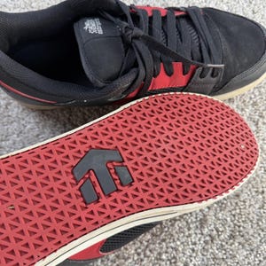 Y2K Etnies Chad Reed Rockfield Shoes Mens Size 12 Black Red Skateboarding Skate image 5