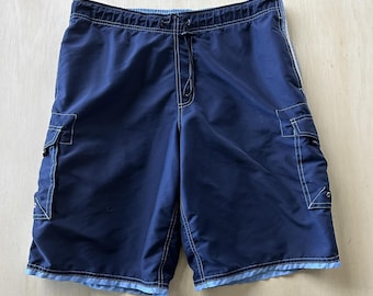Y2K Arizona Jean Company zwemshort XL heren blauwe cargoboardshort sneldrogend