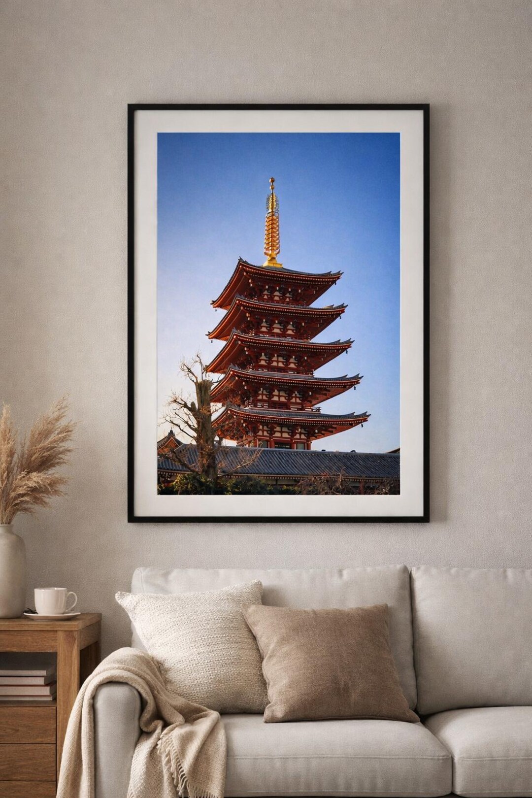 Japanese Pagoda Temple Wall Art Print | Kyoto Japan Architecture ...