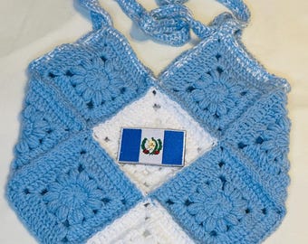 Handmade Guatemala-Inspired Crochet Tote Bag