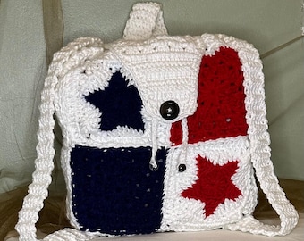 Handmade Panama-Inspired Crochet Backpack