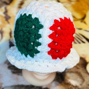 Handgemaakte Mexicaans geïnspireerde gehaakte vissershoed