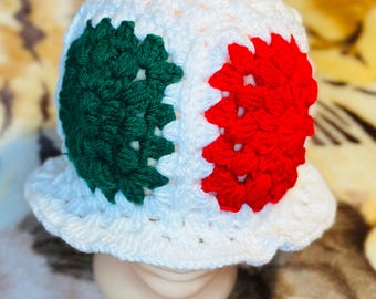 Handmade Mexican-Inspired Crochet Bucket Hat