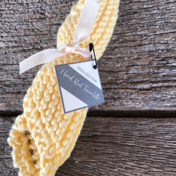 Knit Baby Washcloth Etsy