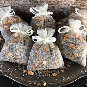 Set of 6 Lavender and Lemon Sachets