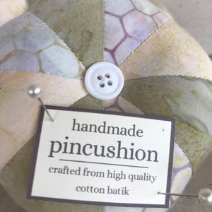 Pinwheel Pincushion | wool stuffed