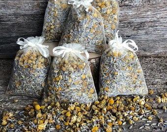 Set of 6 Lavender Chamomile Sachets