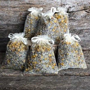 Set of 6 Lavender Chamomile Sachets image 2