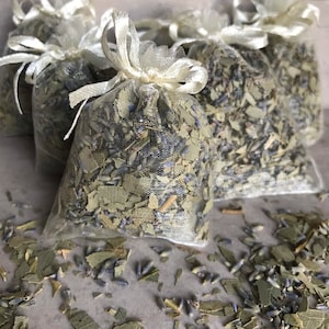 Set of 6 Eucalyptus and Lavender Sachets image 1