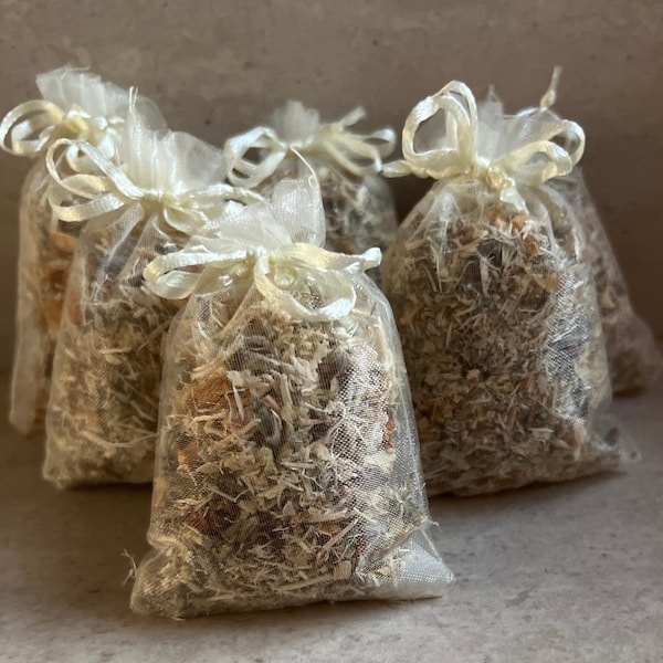 Set of 6 Aspen, Sage and  Lemongrass Sachets