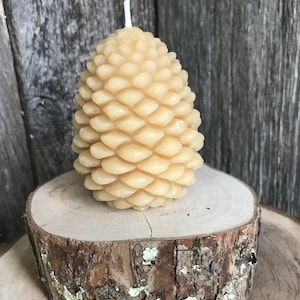 Pinecone Shaped Pure Beeswax candle