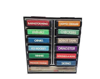 Atari Games #3, Assorted Games, Barn Storming, Enduro, Oink!, Hockey, Tennis, Pressure Cooker, Chopper Command, Checkers, Vintage