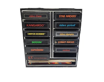 Atari Games #5, Assorted Games, Video Chess, Kangaroo, Canyon Bomber, Superman, ET, Star Raiders, Pinball, Street Racer, Vintage