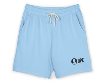 NPC TM Sweat Shorts | Hellblaue Fleece Shorts