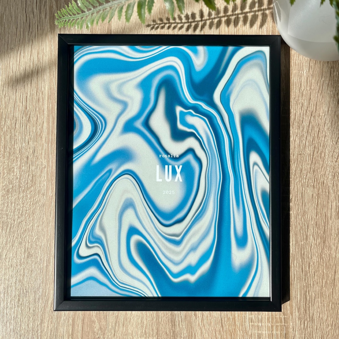 Rosalia Lux Print | Liquid Abstract Wall Art | Music Home Decor (black ...