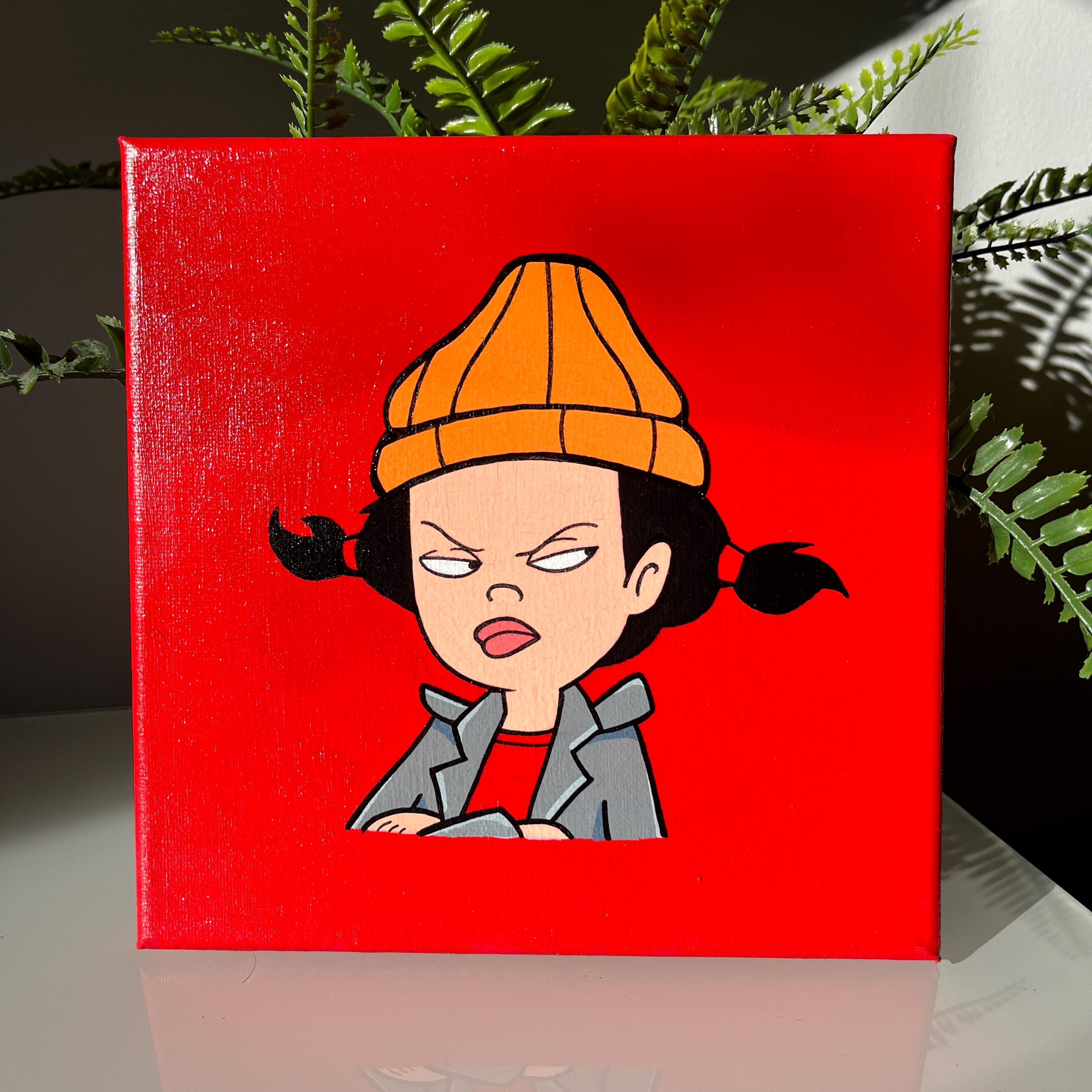Spinelli Recess Vector Spinelli Recess Hand Painted Cartoon Canvas | Fun 90s 00s Home Wall ...