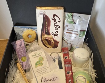 Customisable thank you hampers