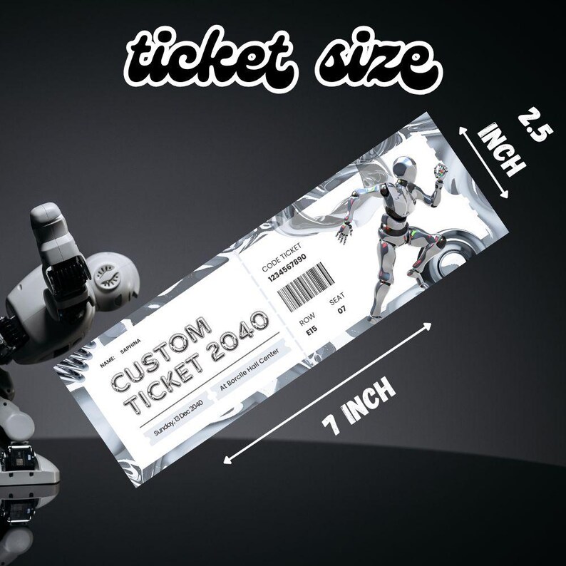 Custom Pass Tickets Custom Ticket Template | Editable Printable Ticket Design | Event Pass ...