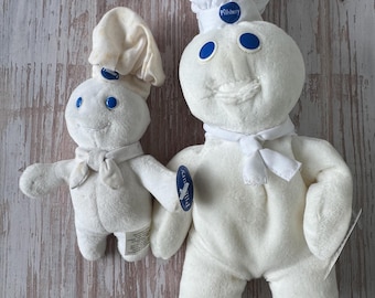 Vintage Pillsbury Doughboy Bean Bag Plush Set Of Two