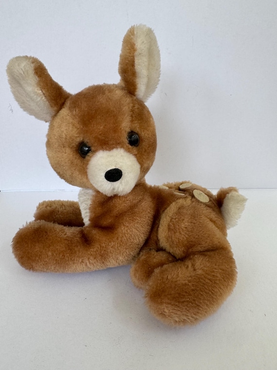 Vintage Plush Lil Freckles Deer Fawn Stuffed Animal by R. Dakin & Company