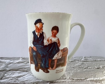 Vintage 1982 Norman Rockwell The Light Keeper’s Daughter Collectible Mug