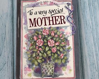 Vintage Hardcover Book-To A Very Special Mother