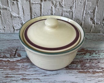 Pfaltzgraff Butter Tub Crock With Lid Juniper Collection By Pfaltzgraff