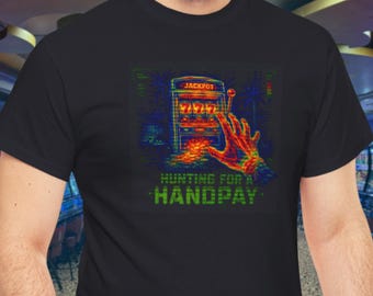 Retro kasinospelautomatskjorta, Thermal Vision, VHS-stil (unisex)