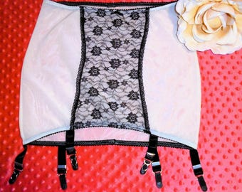 glasdildo anal Nylon Dreams Retro Strumpfhalter – 10 Straps Mit Metallclips – Schwarz – S  Bis XL
