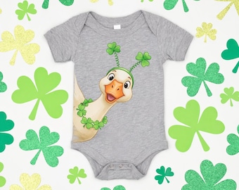 Lucky Goose St. Patrick's Day PNG | Kids Shirt Design (Digital Download)