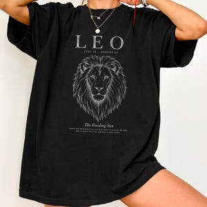 Leo Zodiac Shirt, Vintage Lion Astrology Tee, Comfort Colors 1717 Horoscope T-Shirt Bild 8