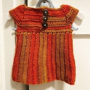 Autumn Crochet Pinafore Dress