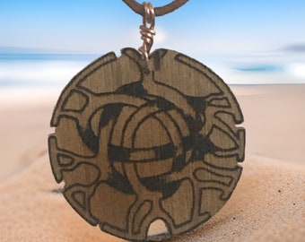 Laser Cut Aura Charm - Oak Sage