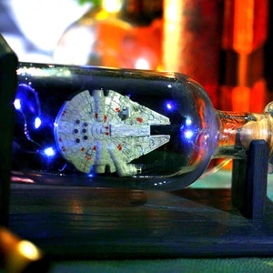 Millennium Falcon in a Bottle