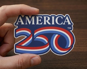 Pegatina del 250 aniversario de Estados Unidos, calcomanía del 250 aniversario de EE. UU., pegatina de vinilo con cinta patriótica, calcomanía para portátil roja, blanca y azul, 4 de julio de Estados Unidos