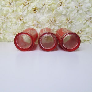 Vintage Culver Federal Glass Indonesian Siam Hindu Goddess High Ball Flat Cooler Glasses Red Mid Century Barware image 7