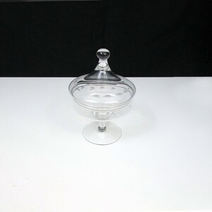 Vintage Princess House Heritage Candy Dish Etched Leaves Elegant Hand Blown Glass Footed image 4